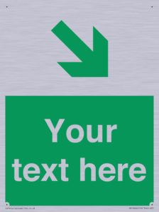 Custom Safe condition: Green Down right arrow